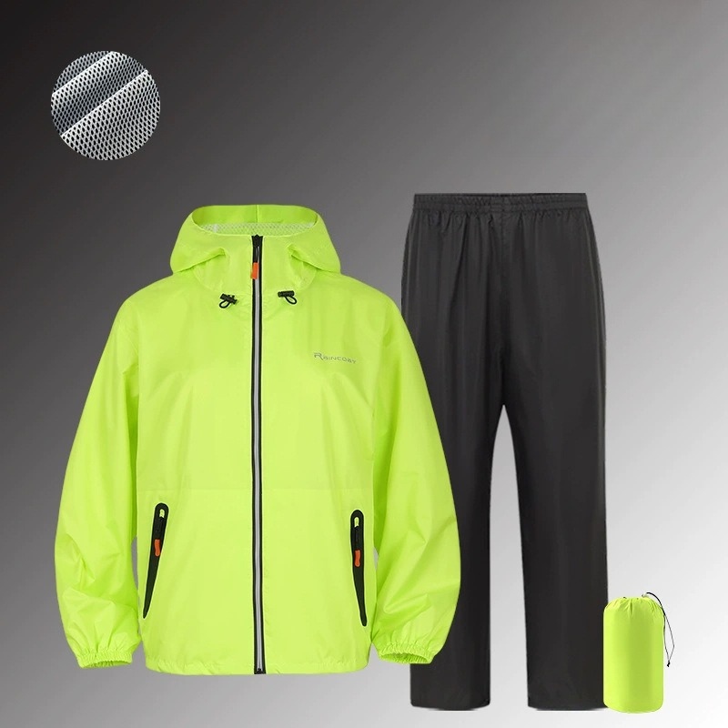 Cycling Gear Rain - Setelan Jas Hujan Anti Air Reflektif