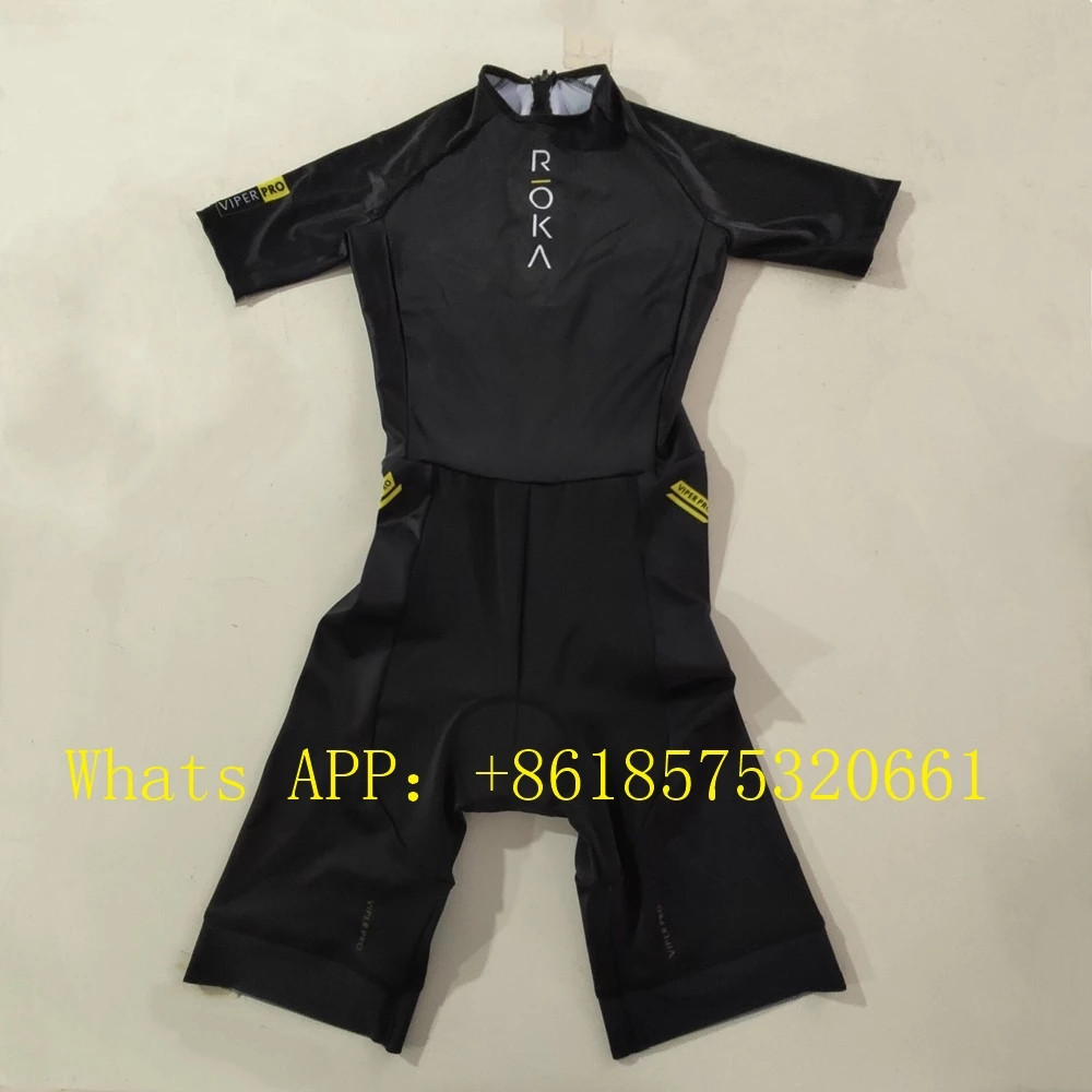 Triathlon Cycling Kit - Roka Setelan Triathlon Lengan Pendek Pria
