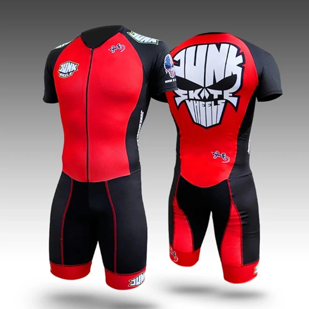 Triathlon Cycling Kit - Jumpsuit Triathlon Junk Skates untuk Pria,
