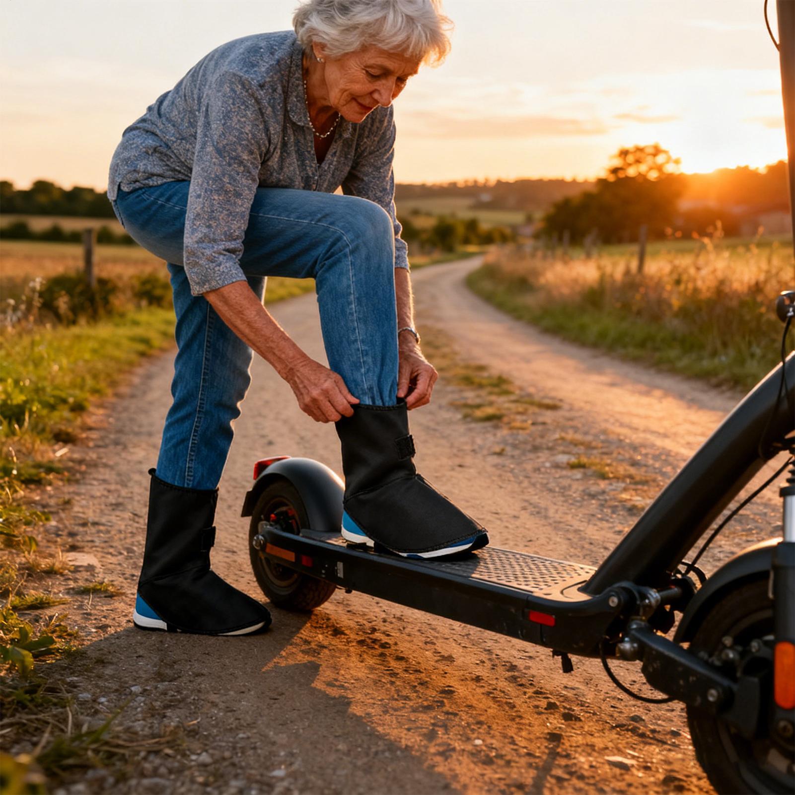 Cycling Gear Winter - Penutup Sepatu Bersepeda Tahan Air Penutup
