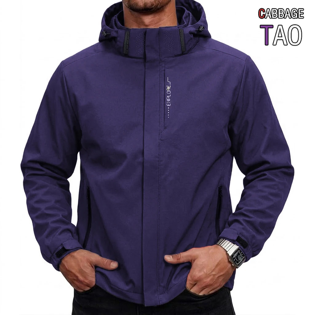 Cycling Gear Rain - Jaket Taktis Anti Air Pria dengan