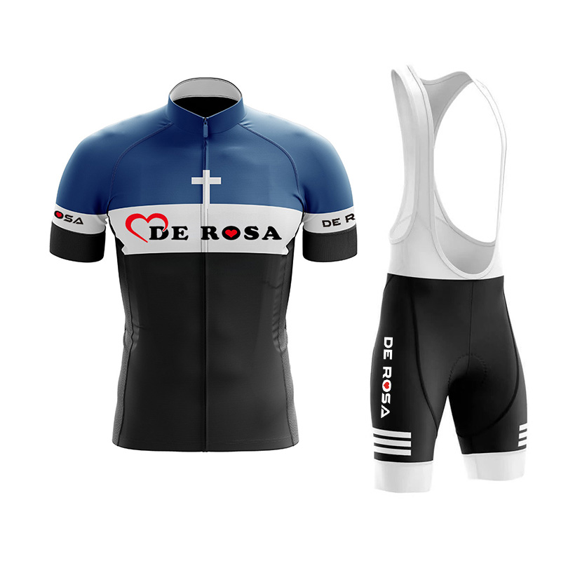 Cycling Bib Shorts - Pakaian bersepeda De Rosa, setelan jersey