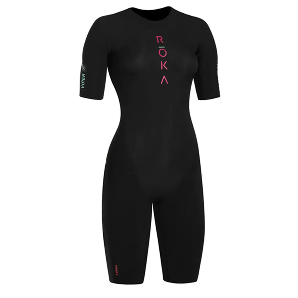 Triathlon Cycling Kit - Roka baju renang lengan pendek untuk