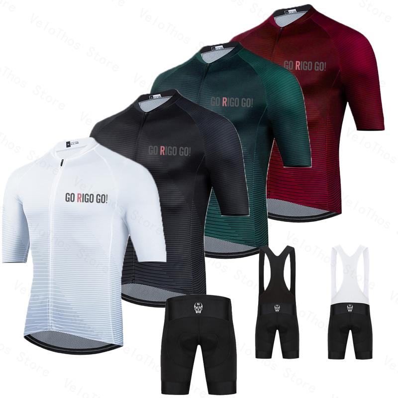 Cycling Bib Shorts - Go Rigo Go Set Bersepeda Jersey