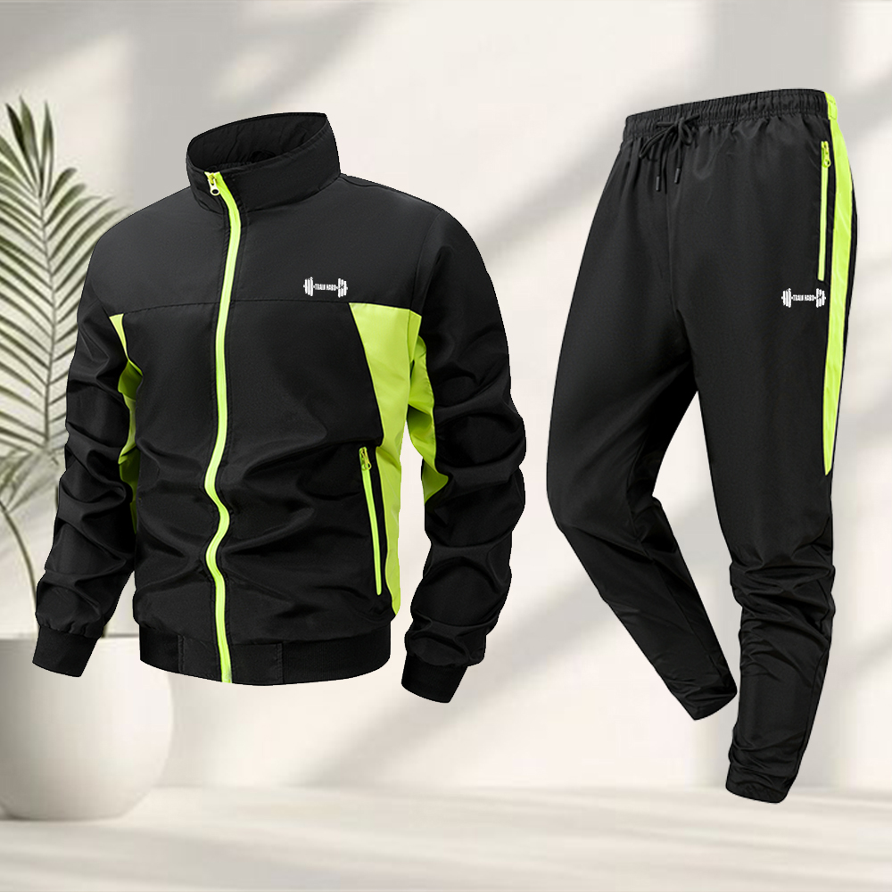 Cycling Gear Men - Setelan Olahraga Pria 2 Potong Motif