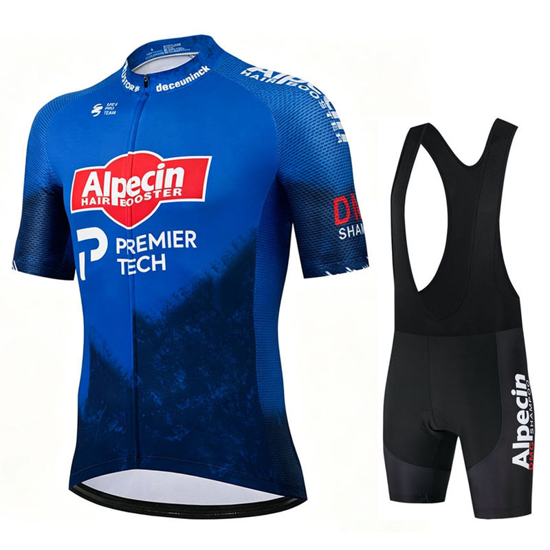 Cycling Bib Shorts - Alpecin Pro Bersepeda Jersey Set Pria