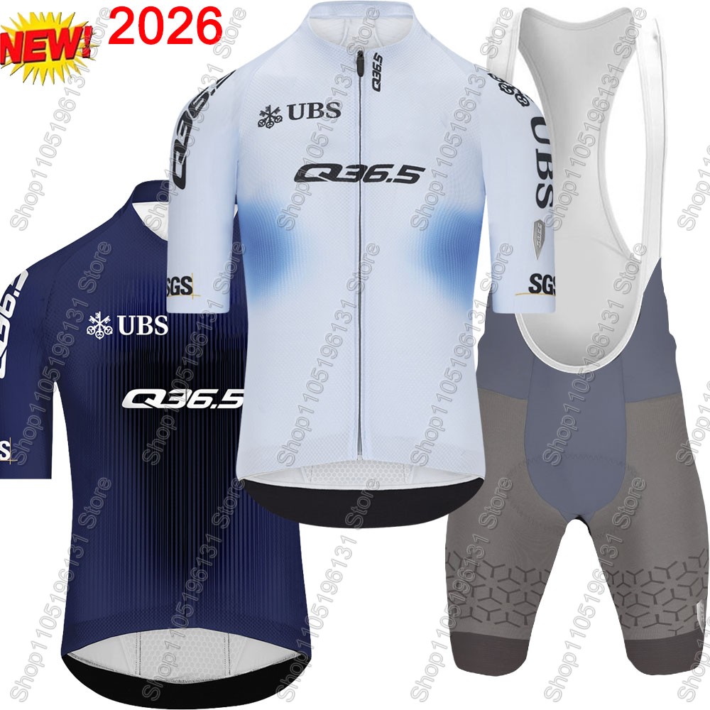 Cycling Bib Shorts - Q36.5 Set Jersey Bersepeda Tim 2026