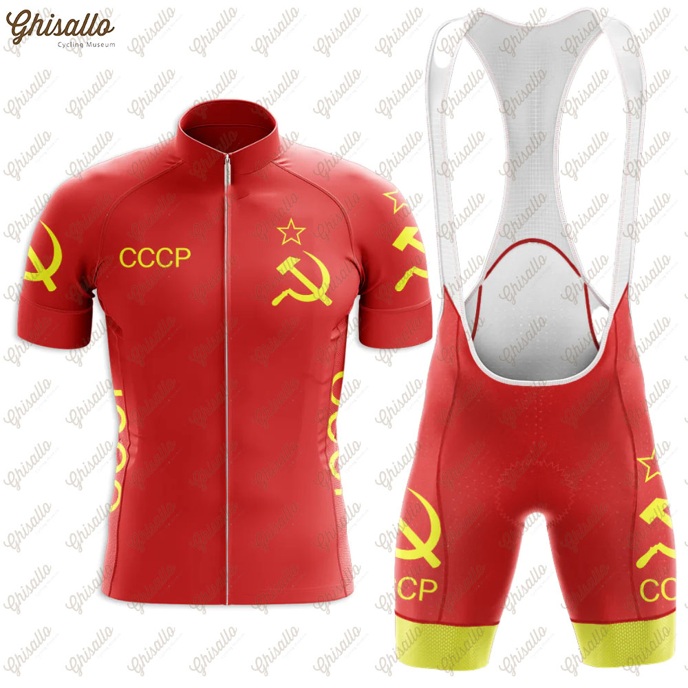 Triathlon Cycling Kit - Setelan Jersey bersepeda tim Triathlon Retro