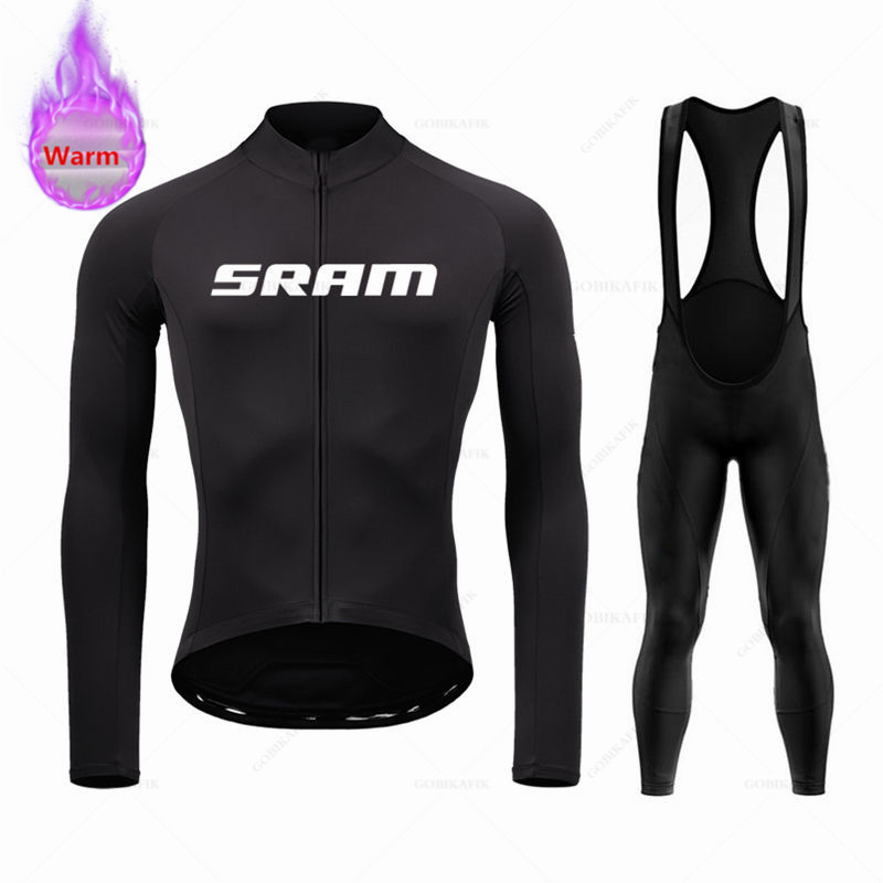 Cycling Gear Winter - Sram Set Jersey sepeda MTB, pakaian