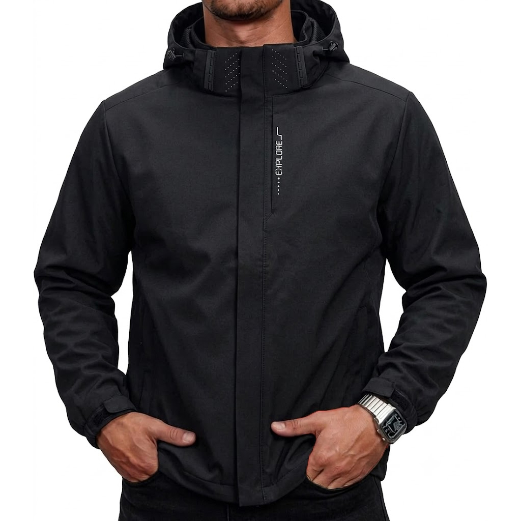 Jaket Taktis Anti Air Pria den - Cycling Gear Rain ulasan dan harga