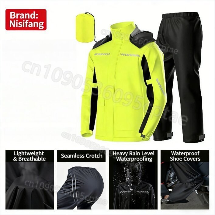 Jas Hujan Sepeda Motor Anti Ai - Cycling Gear Rain ulasan dan harga