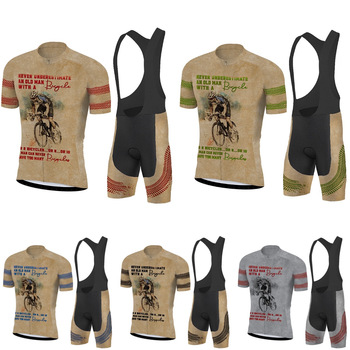 Set Jersey Bersepeda Baru Pria - Triathlon Cycling Kit ulasan dan harga